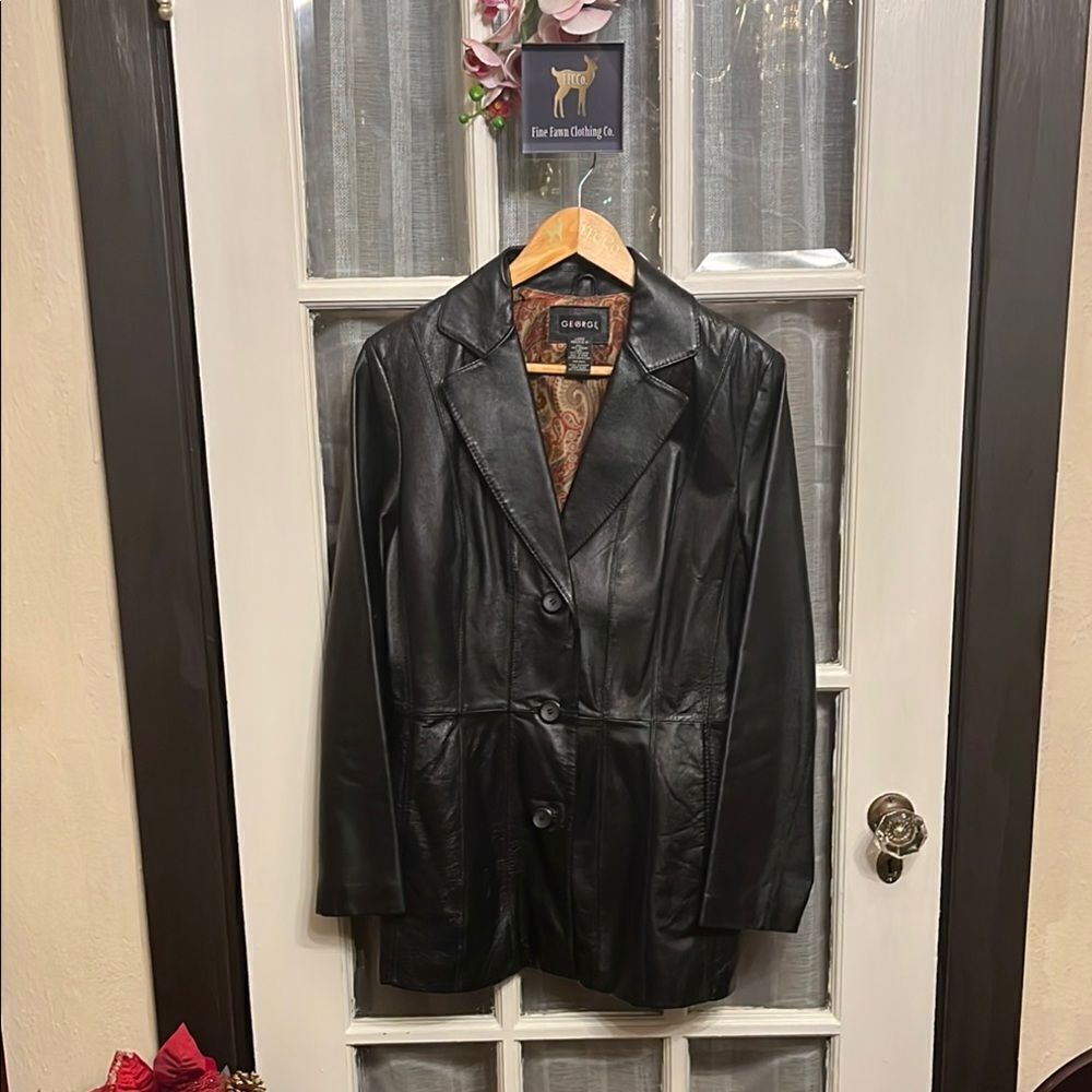 Leather Structured Jacket
